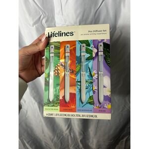 Lifelines Pen Diffuser Set 4-Count Essential Oil Aroma Writing Experience Mixed